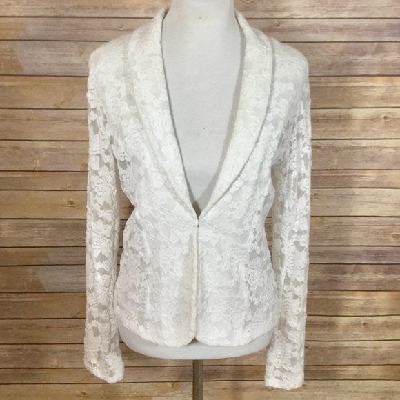 inc white lace jacket